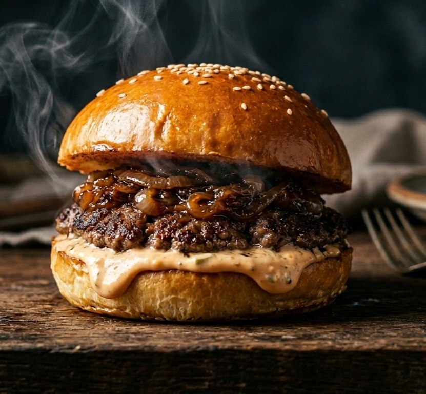 Hamburguesa clásica con tocineta